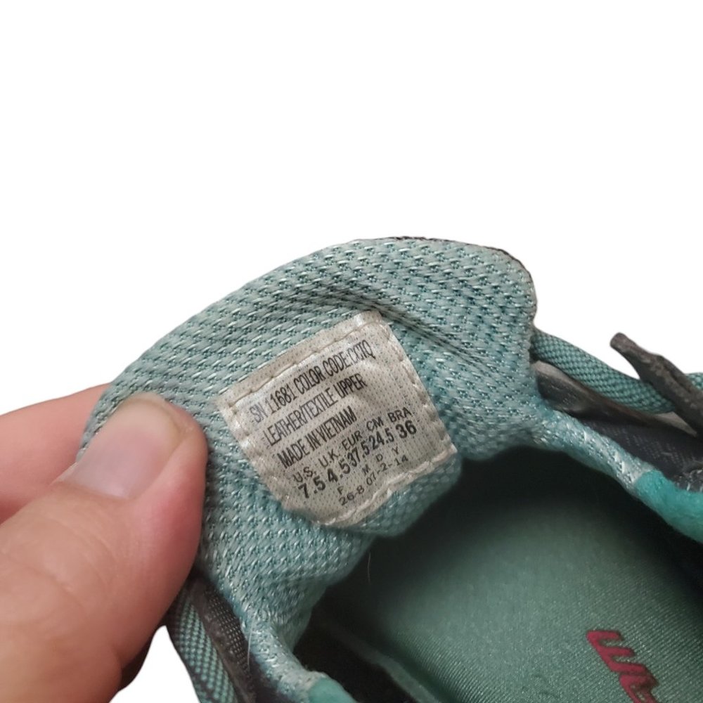 Skechers Womens Synergy Memory Sole 11681 Trainer Shoe Gray Turquoise Size 7.5 - Picture 3 of 6